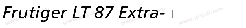 Frutiger LT 87 Extra字体转换